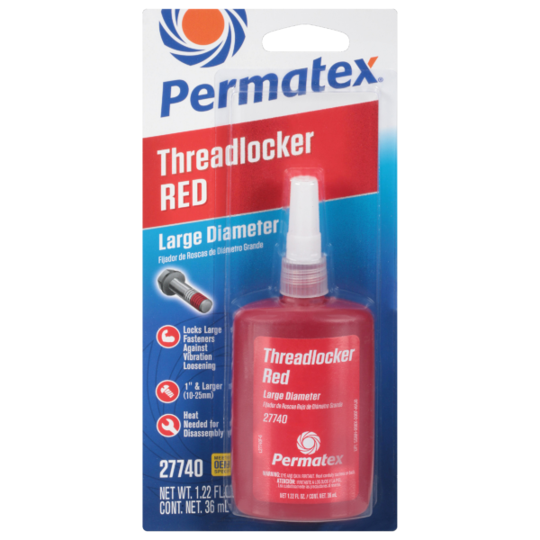 Permatex<span class="sup">®</span> Large Diameter Threadlocker Red, 36 ML