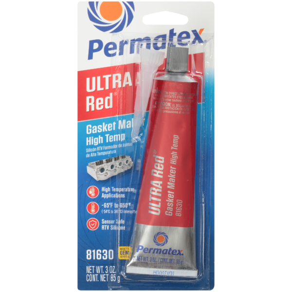 Permatex<span class="sup">®</span> Ultra Red<span class="sup">®</span> RTV Silicone Gasket Maker, 85g