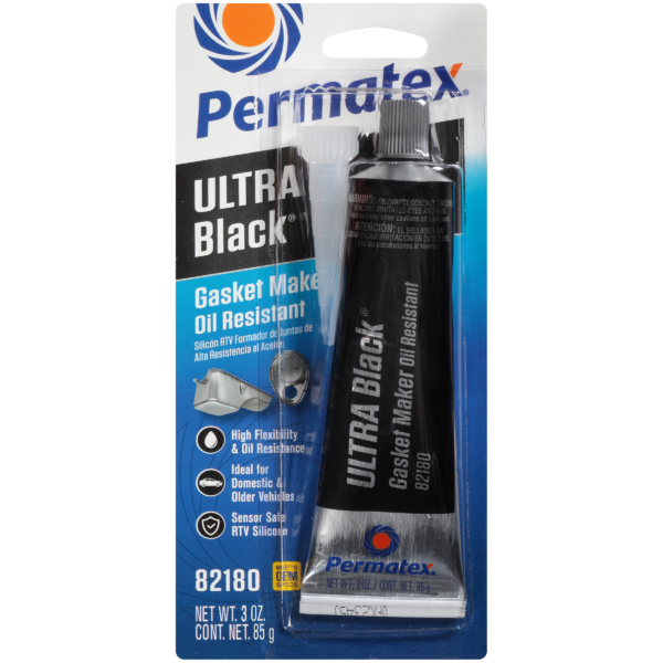 Permatex<span class="sup">®</span> Ultra Black<span class="sup">®</span> RTV Silicone Gasket Maker, 85g