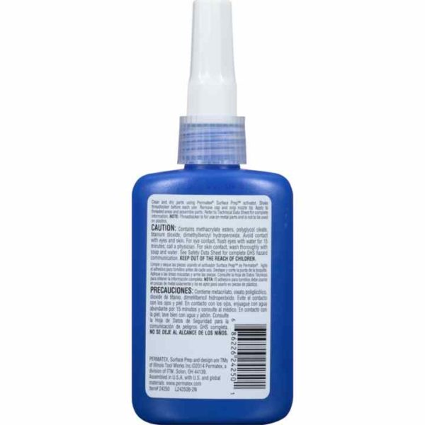 Permatex<span class="sup">®</span> Medium Strength Threadlocker Blue, 50 ML - Image 2