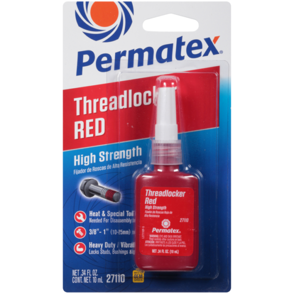 Permatex<span class="sup">®</span> High Strength Threadlocker Red, 10ml