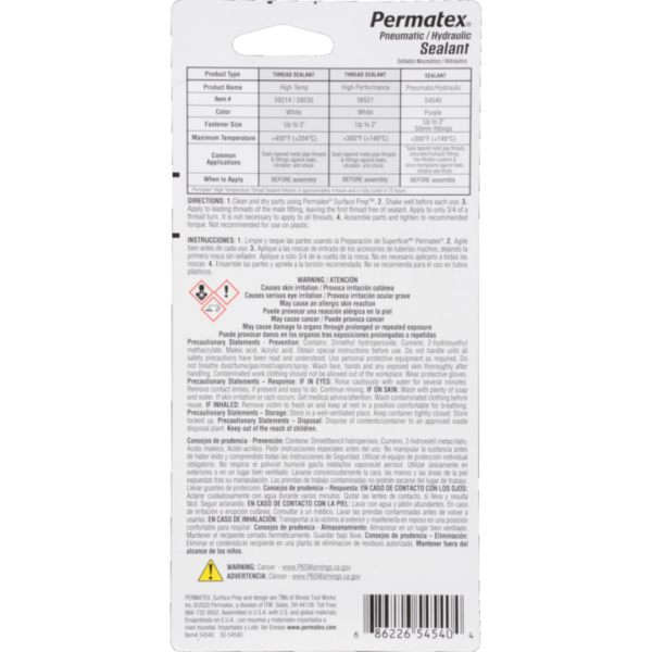 Permatex<span class="sup">®</span> Pneumatic/Hydraulic Sealant, 36ml - Image 2