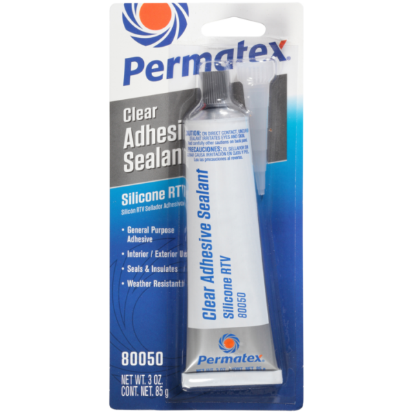 Permatex<span class="sup">®</span> Clear RTV Silicone Adhesive Sealant, 85g - Image 3
