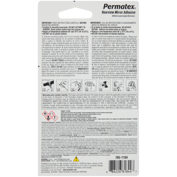 Permatex<span class="sup">®</span> Professional Strength Rearview Mirror Adhesive - Image 2