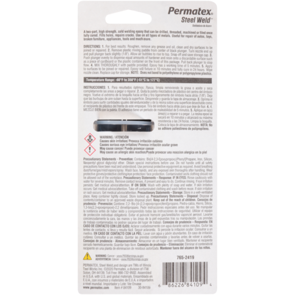 Permatex<span class="sup">®</span> Steel Weld<span class="sup">®</span> Epoxy, 25ml - Image 2