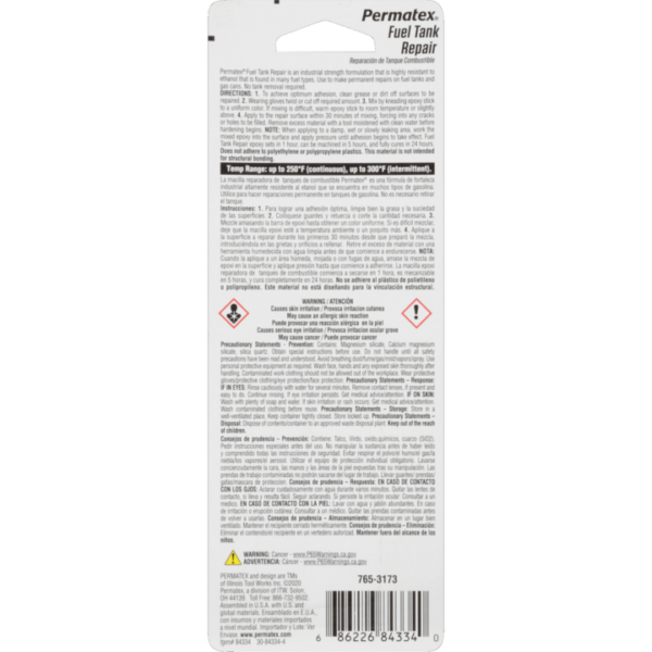 Permatex<span class="sup">®</span> Fuel Tank Epoxy Putty, 28g - Image 2