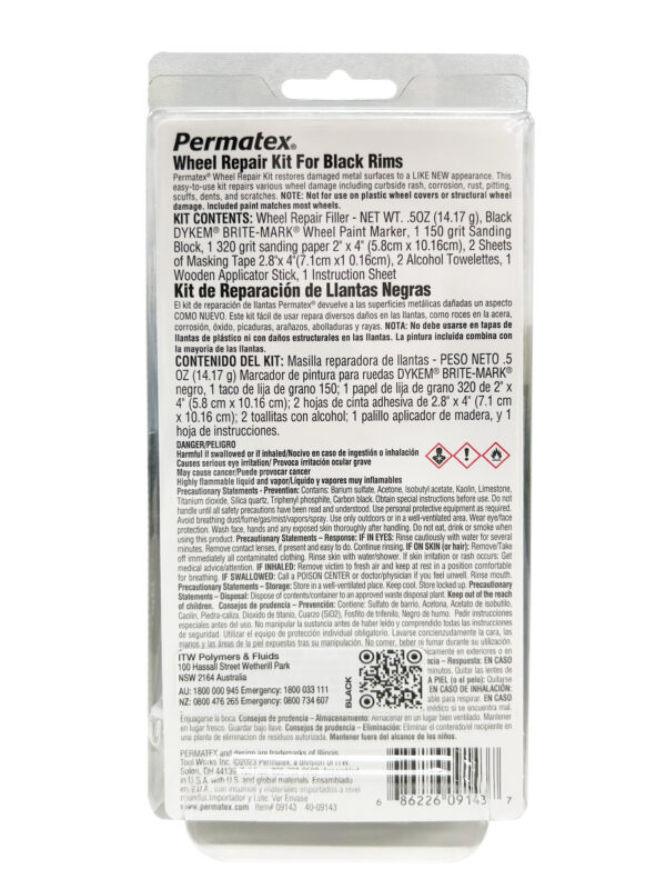 Permatex<span class="sup">®</span> Wheel Restoration Kit – Black - Image 2