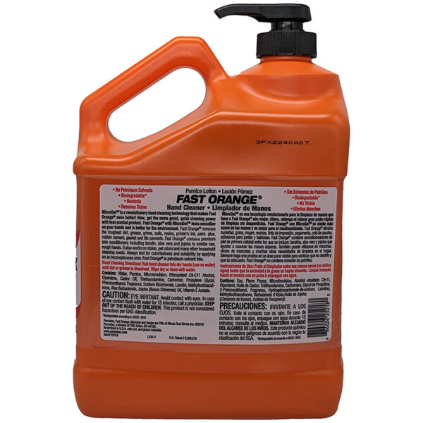 Fast Orange<span class="sup">®</span> Fine Pumice Lotion Hand Cleaner 3.78L - Image 2