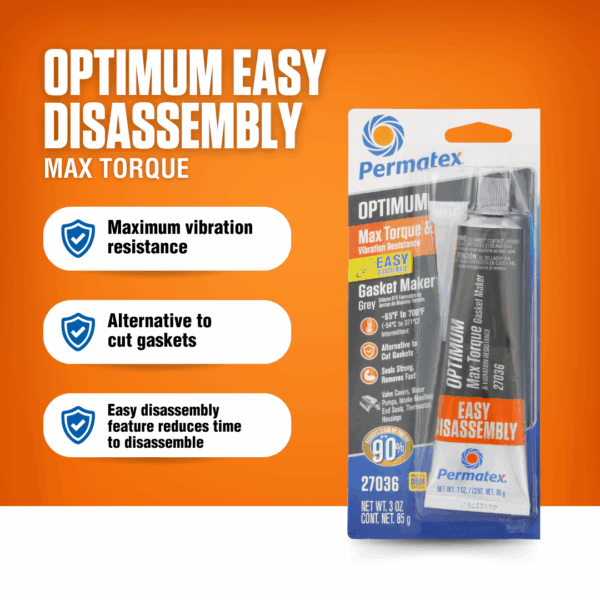 Permatex Optimum Easy-Disassembly Grey Gasket Maker 85g - Image 4