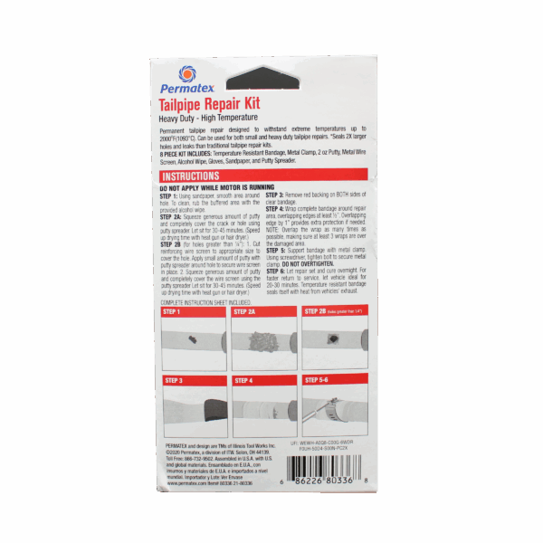 Permatex<span class="sup">®</span> Heavy Duty Tailpipe Repair Kit - Image 2
